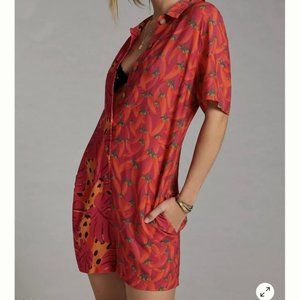 Farm Rio Contrast Printed Romper